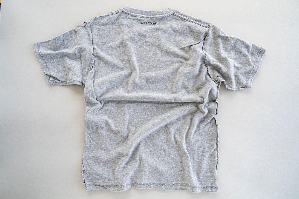 【ROLE YOURS】半袖Tシャツ / グレー / メンズMサイズ相当