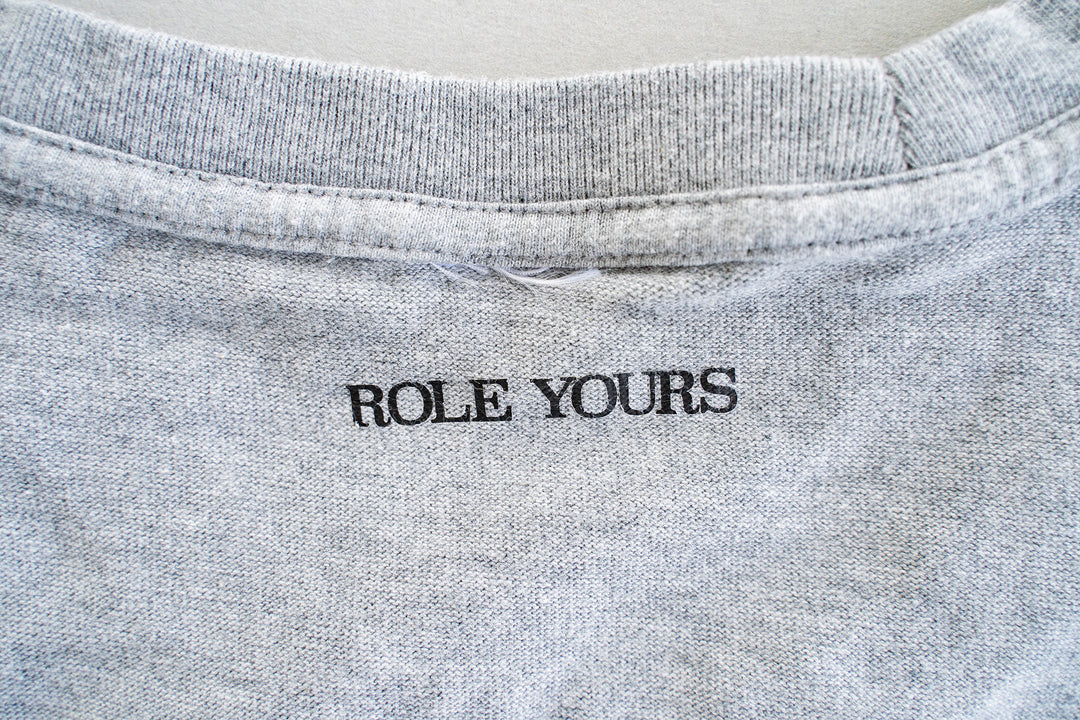 【ROLE YOURS】半袖Tシャツ / グレー / メンズMサイズ相当