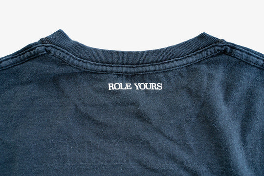 【ROLE YOURS】半袖Tシャツ / ブラック / メンズLサイズ相当
