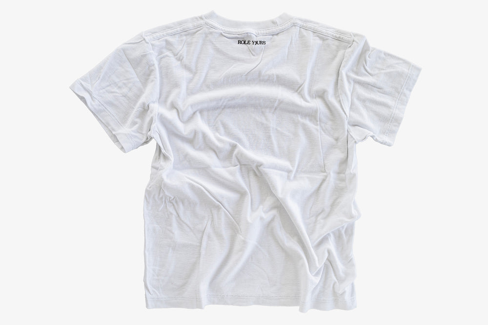【ROLE YOURS】半袖Tシャツ / ホワイト / レディースMサイズ相当