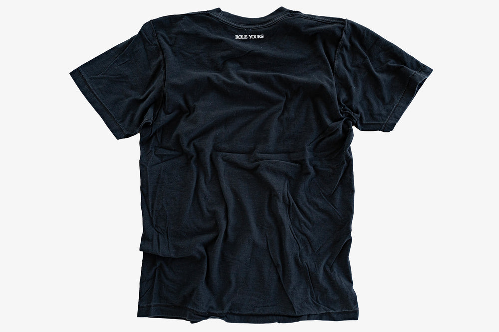 【ROLE YOURS】半袖Tシャツ / ブラック / レディースMサイズ相当