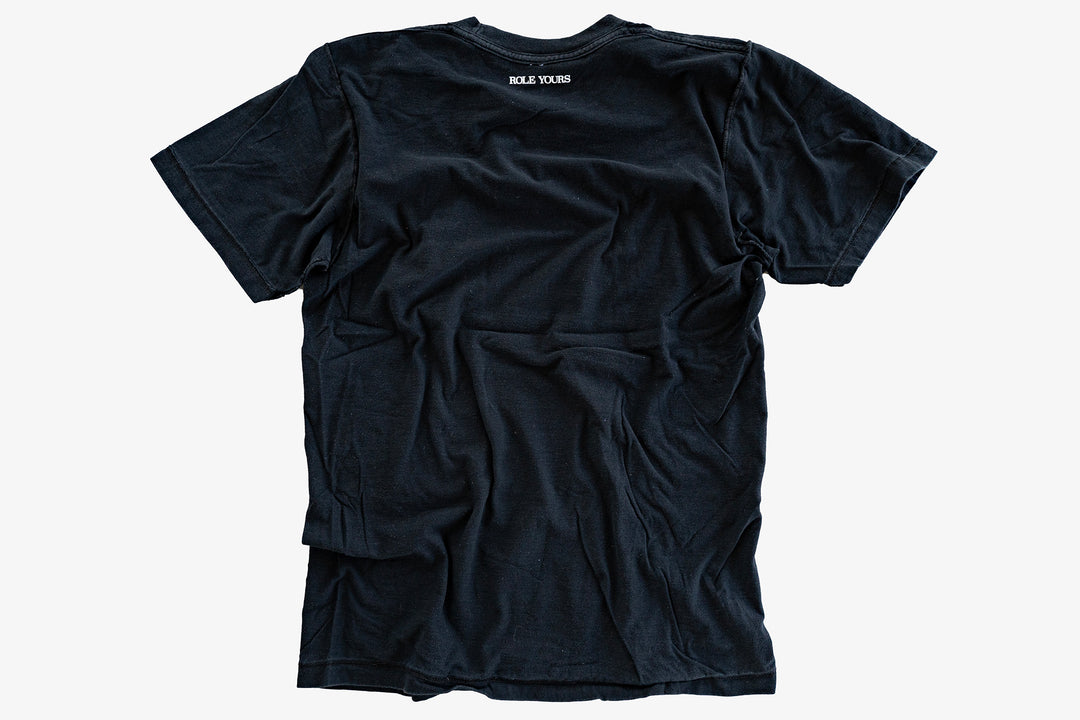 【ROLE YOURS】半袖Tシャツ / ブラック / レディースMサイズ相当