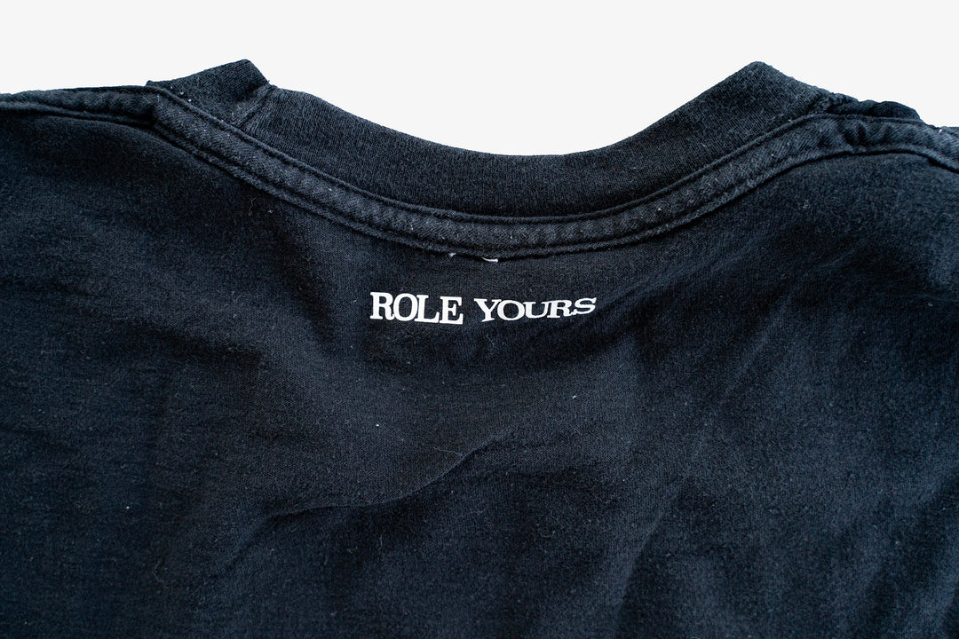 【ROLE YOURS】半袖Tシャツ / ブラック / レディースMサイズ相当