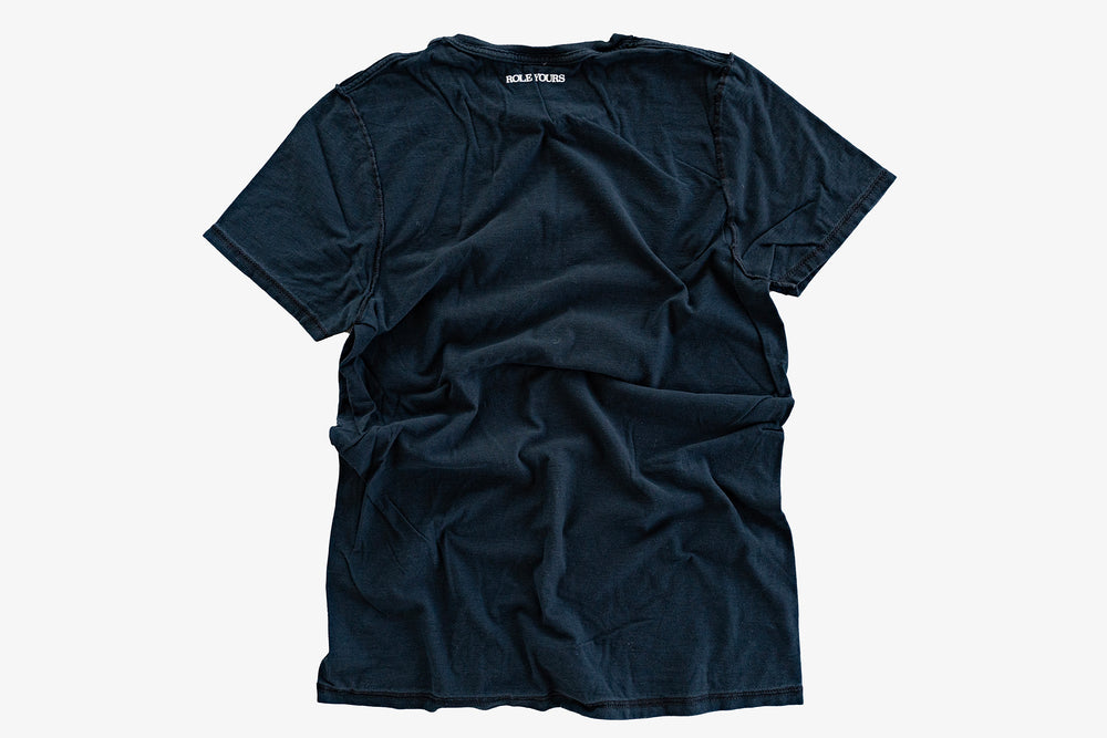 【ROLE YOURS】半袖Tシャツ / ブラック / レディースSサイズ相当