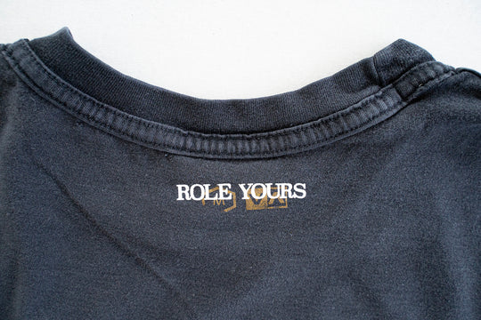 【ROLE YOURS】半袖Tシャツ / ブラック / メンズSサイズ相当