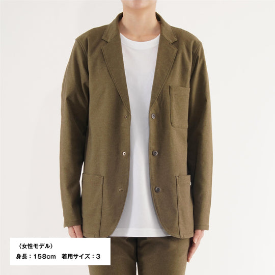 【フォーマルな見た目なのに疲れない着心地】「着たくないのに、毎日着てしまう」ジャケット/ オリーブ