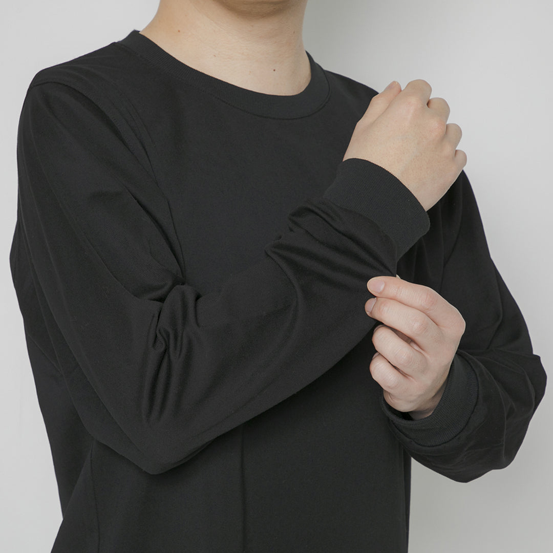 【毎日着てもキレイが続きます】「着たくないのに、毎日着てしまう」ロングスリーブTシャツ / ブラック