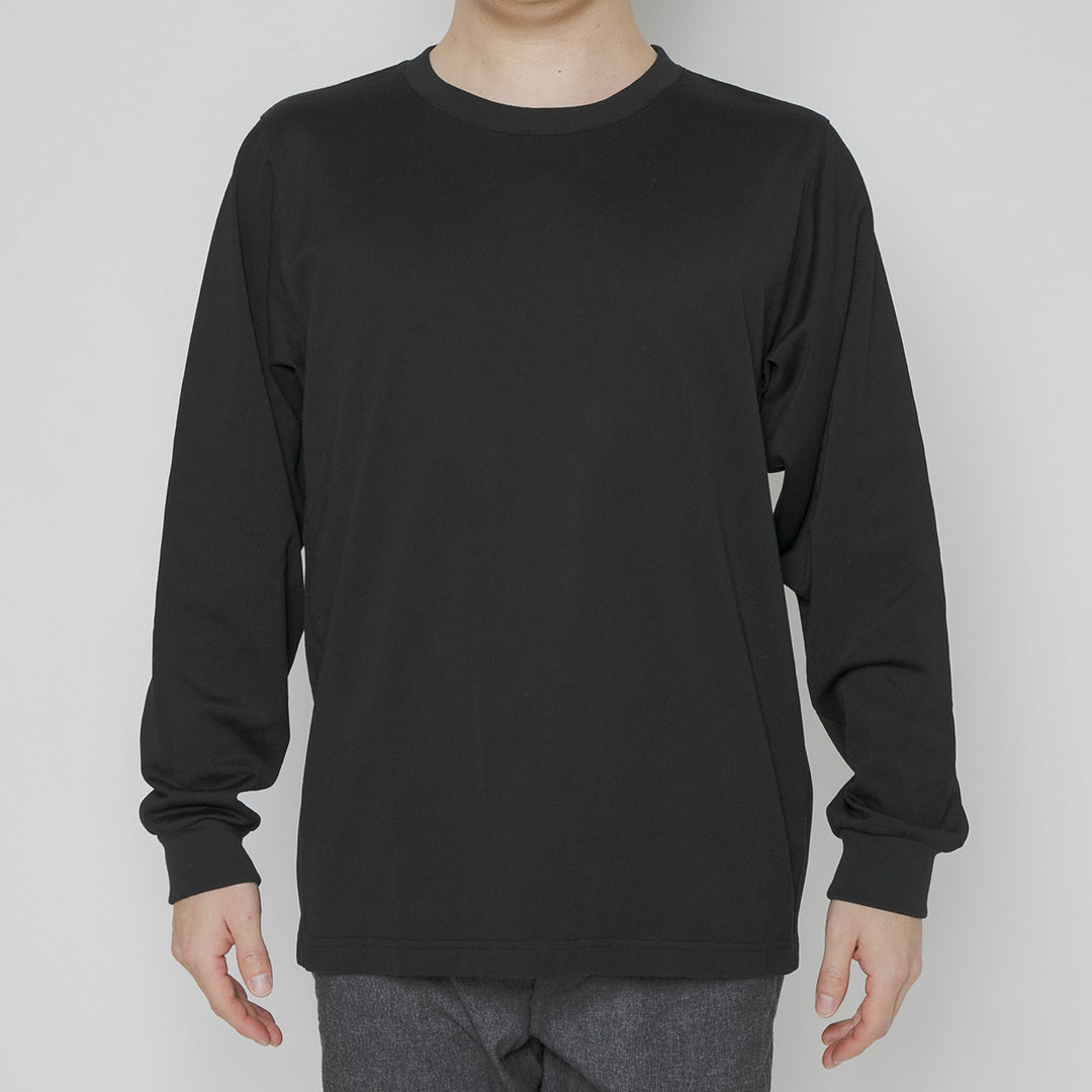 【毎日着てもキレイが続きます】「着たくないのに、毎日着てしまう」ロングスリーブTシャツ / ブラック