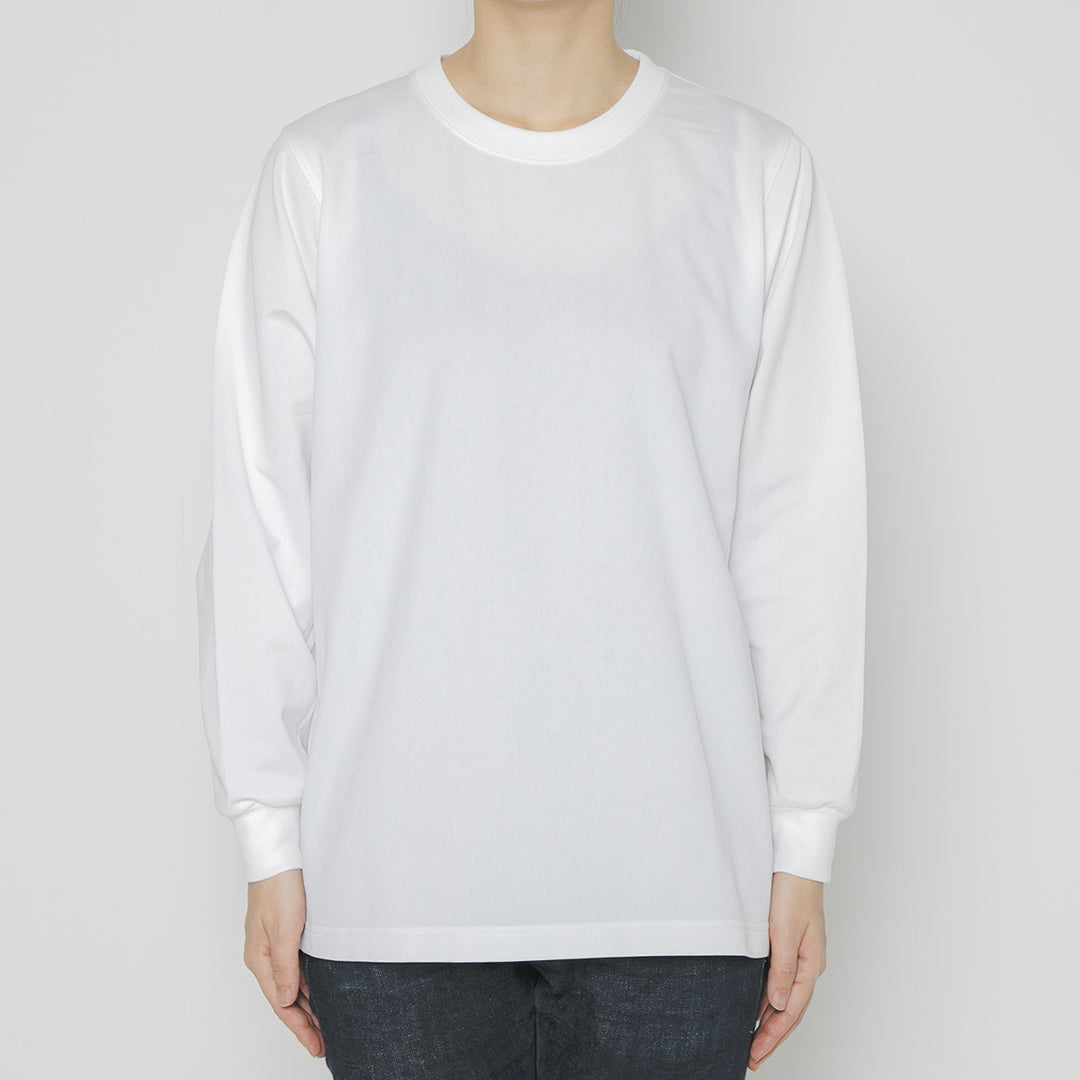 【毎日着てもキレイが続きます】「着たくないのに、毎日着てしまう」ロングスリーブTシャツ / ホワイト
