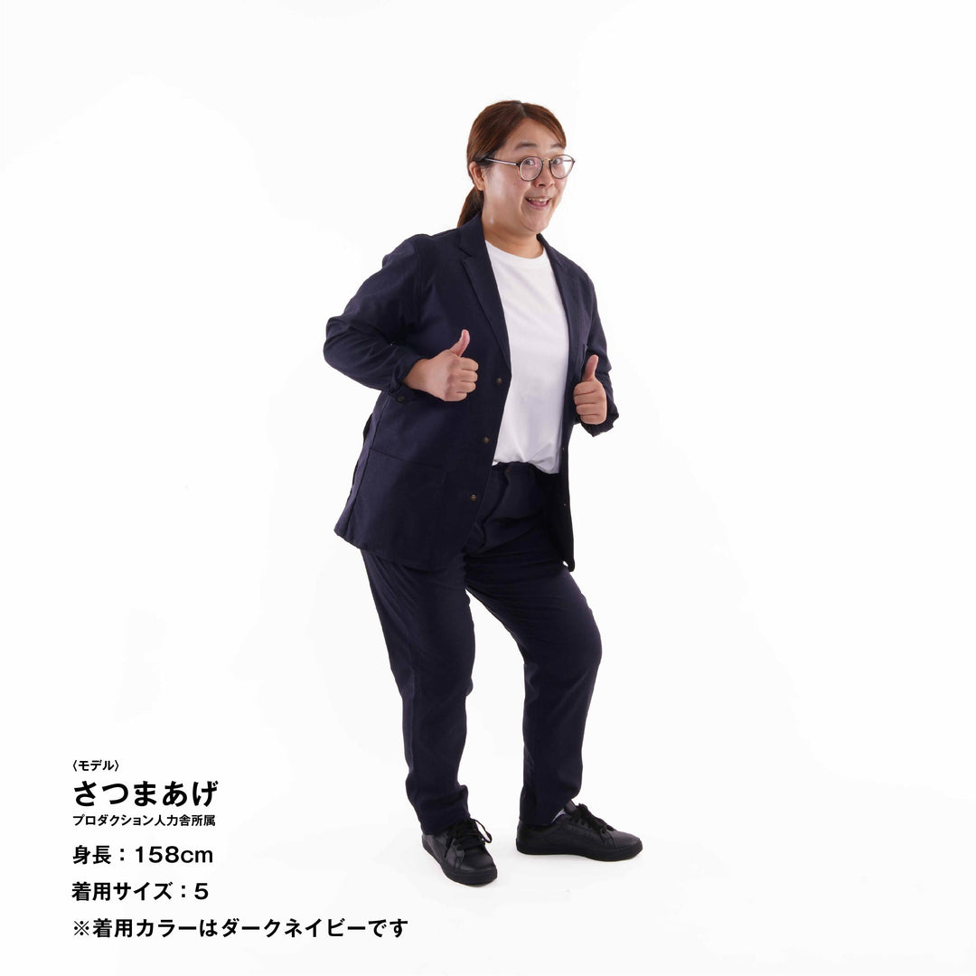 【フォーマルな見た目なのに疲れない着心地】「着たくないのに、毎日着てしまう」 ジャケット / アスファルト
